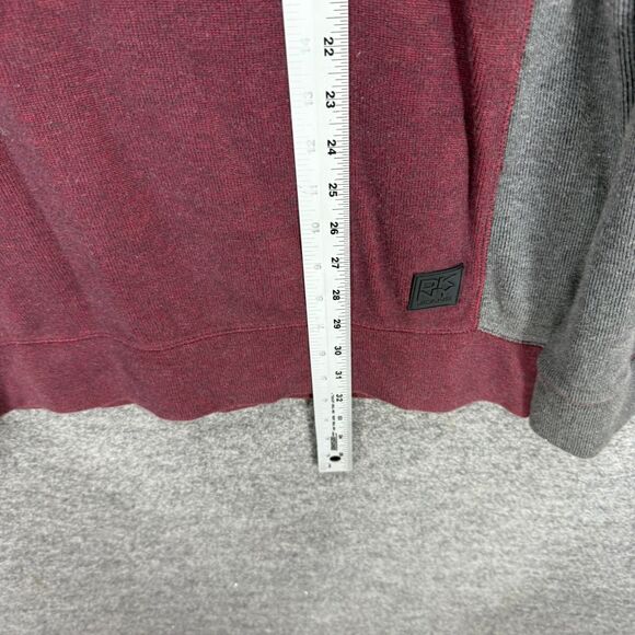 DKNY Jeans Sweater Pullover Men XL Gray Knit Cotton Long Sleeve Round Neck - Picture 6 of 7